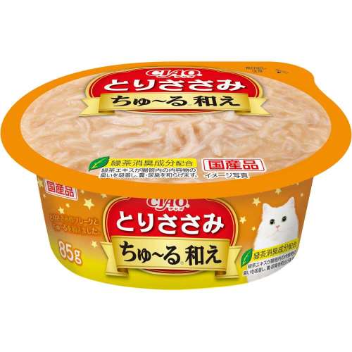 いなば食品　ＣＩＡＯちゅ～る和えカップ　とりささみ　８５ｇ