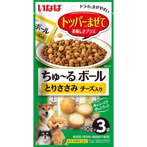 いなば食品　いなば　ちゅ～るボール　とりささみ　チーズ入り　１０ｇ×３袋