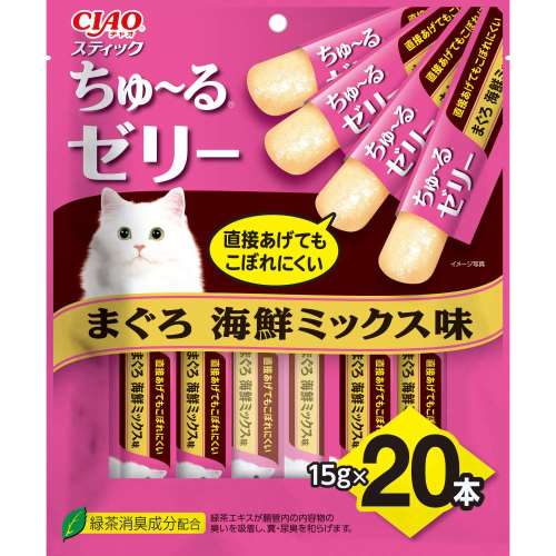 いなば食品　ＣＩＡＯスティック　まぐろ　海鮮ミックス味　１５ｇ×２０本
