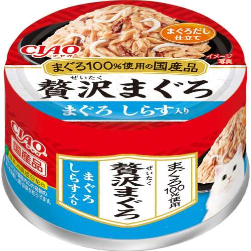 いなば食品　ＣＩＡＯ　贅沢まぐろ　まぐろ　しらす入り　６０ｇ
