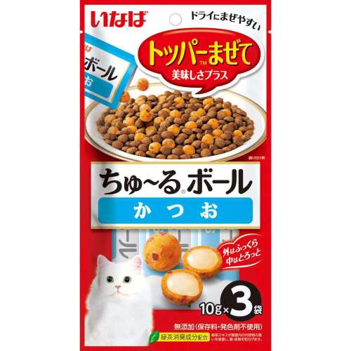いなば食品　いなば　ちゅ～るボール　かつお　１０ｇ×３袋