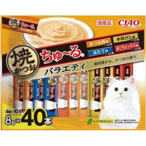 いなば食品　ＣＩＡＯ　焼かつおちゅ～る　４０本入り　バラエティ　４０本