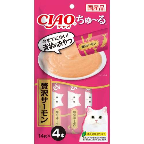 いなば食品　ＣＩＡＯちゅ～る　贅沢サーモン　１４ｇ×４本