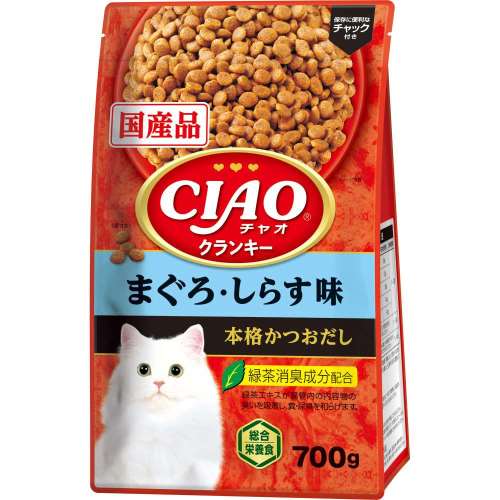 いなば食品　ＣＩＡＯクランキー　まぐろ・しらす味　本格かつおだし　７００ｇ