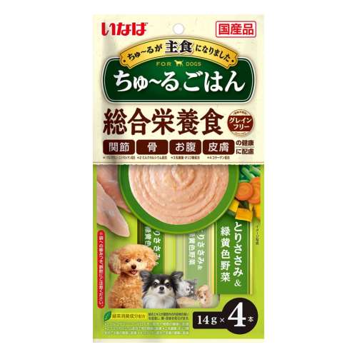 いなば食品　ちゅ～るごはん　とりささみ＆緑黄色野菜 １４ｇ×４本