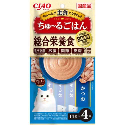 いなば食品　ＣＩＡＯ　ちゅ～るごはん　かつお　１４ｇ×４本