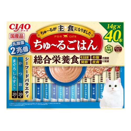 いなば食品　ちゅ～るごはん　シーフードバラエティ　４０本