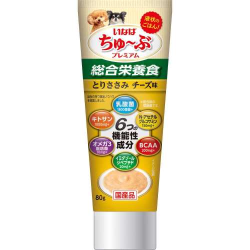 いなば食品　いなば　ちゅ～ぶプレミアム　とりささみ　チーズ味　８０ｇ
