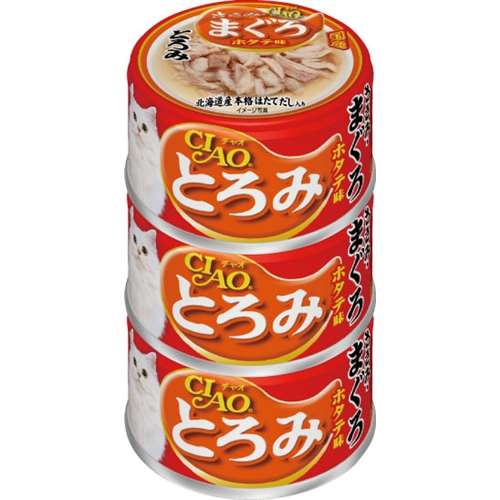 いなばペットフード　ＣＩＡＯ　とろみ　ささみ　３Ｐまぐろ　ホタテ味　８０ｇ