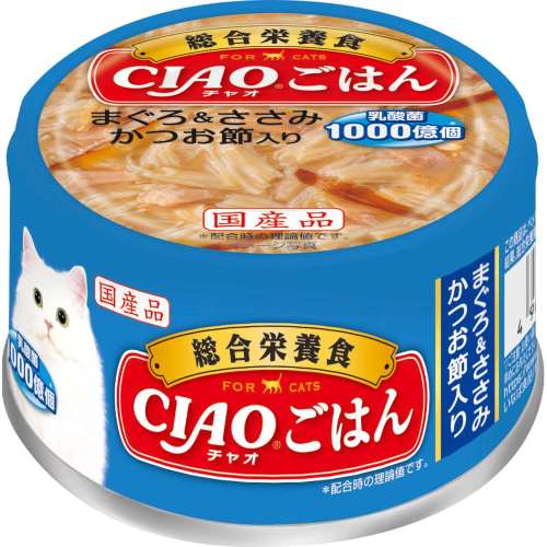 いなば食品　ＣＩＡＯごはん　まぐろ＆ささみ　かつお節入り　８５ｇ