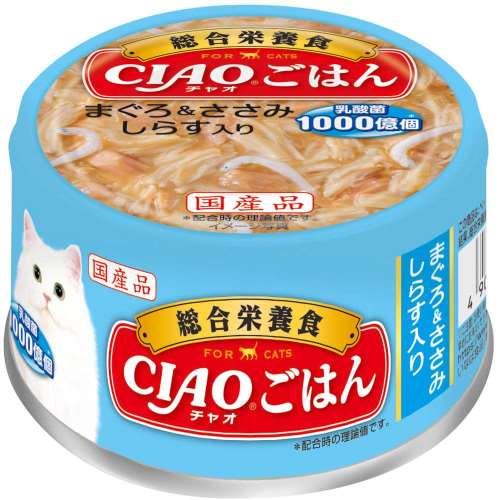 いなば食品　ＣＩＡＯごはん　まぐろ＆ささみ　しらす入り　８５ｇ