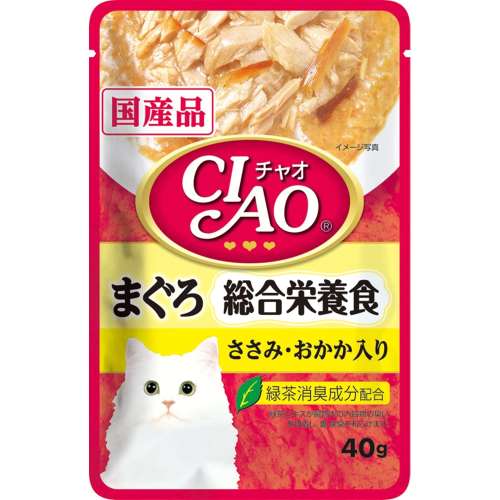 いなばペットフード　チャオパウチ総合栄養食　おかか入り　４０ｇ