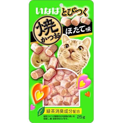 いなばペットフード　とびつく　焼かつお　ほたて味　２５ｇ