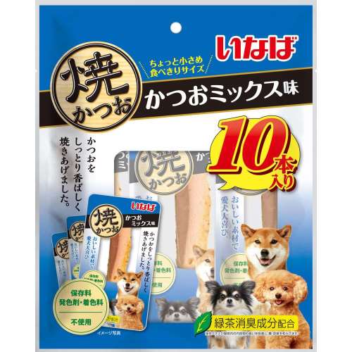 いなば食品　いなば　焼かつお　かつおミックス味　１０本