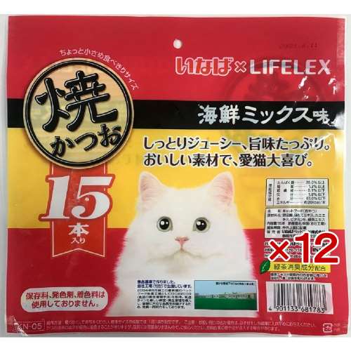 いなばペットフード　焼きかつお　海鮮ミックス味　×12個セット