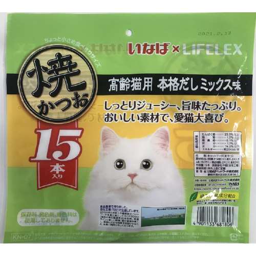 いなばペットフード　焼きかつお　高齢猫用本格だしミックス味