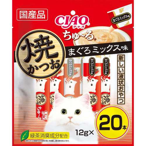 いなば食品　ＣＩＡＯ焼かつおちゅ～る　まぐろミックス味　１４ｇ×２０本