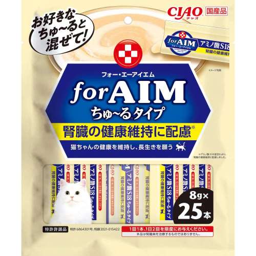 いなば食品　ＣＩＡＯ　ｆｏｒ　ＡＩＭちゅ～る　アミノ酸Ｓ１８　８ｇ×２５本