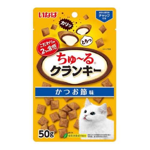 いなば食品　ちゅ～るクランキー　かつお節味　５０ｇ