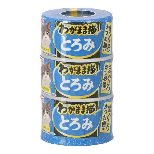 わがまま猫　とろみ　まぐろ　かつお節入り　１４０ｇ×３Ｐ