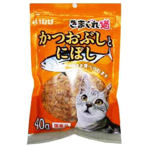 いなばペットフード　きまぐれ猫　かつおぶしとにぼし　４０g