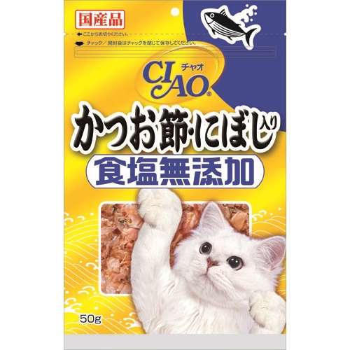 いなばペットフード　チャオ　かつお節にぼし入り　食塩無添加　５０ｇ