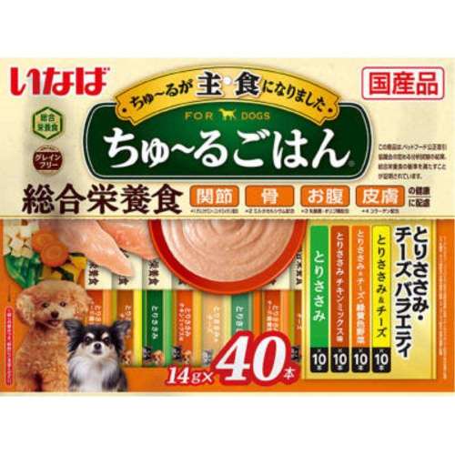 いなば食品　ちゅ～るごはん　とりささみ・チーズバラエティ　４０本