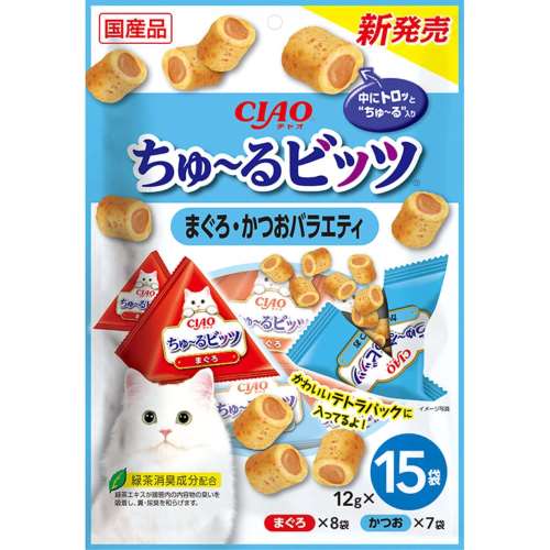 いなば食品　ちゅ～るビッツ まぐろ・かつおバラエティ１５袋