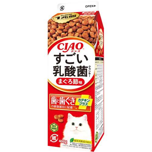 いなば食品　ＣＩＡＯすごい乳酸菌 カテキン＋まぐろ節味４００ｇ