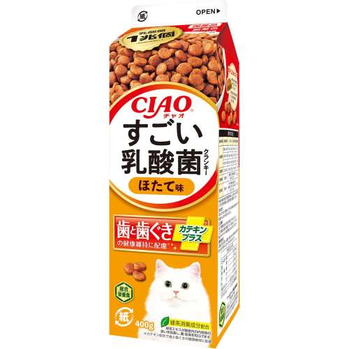 いなば食品　ＣＩＡＯすごい乳酸菌 カテキン＋ほたて味４００ｇ