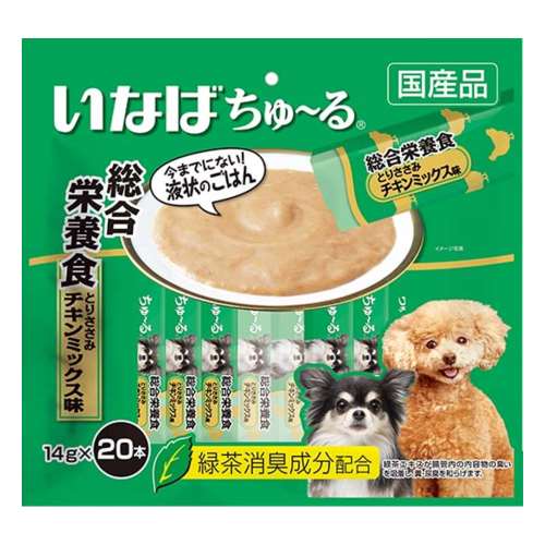 いなばペットフード　犬ちゅ～る　20本入り　総合栄養食　とりささみ　チキンミックス味