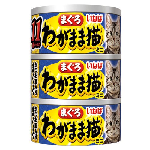 いなばペットフード　わがまま猫ミニ１１歳からの　６０ｇ×３Ｐ