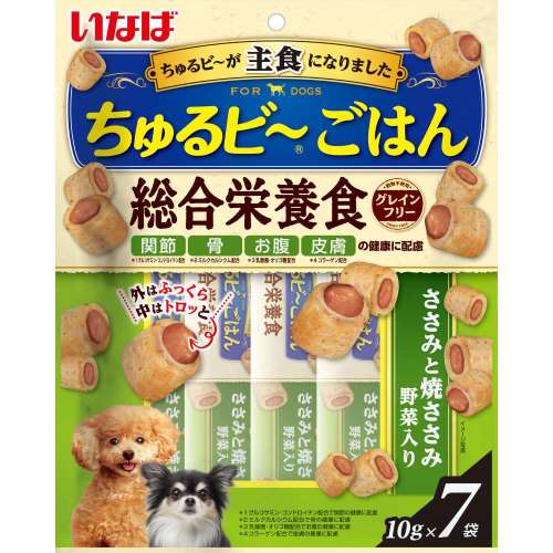 いなば食品　ちゅるビ～ごはん　ささみと焼ささみ　野菜入り　７袋
