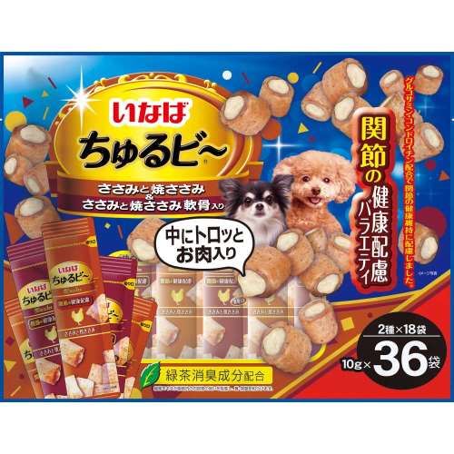 いなば食品　ちゅるビ～　関節の健康配慮バラエティ　３６袋