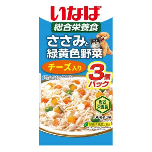 いなば食品　ささみと緑黄色野菜　チーズ入り ６０ｇ×３Ｐ