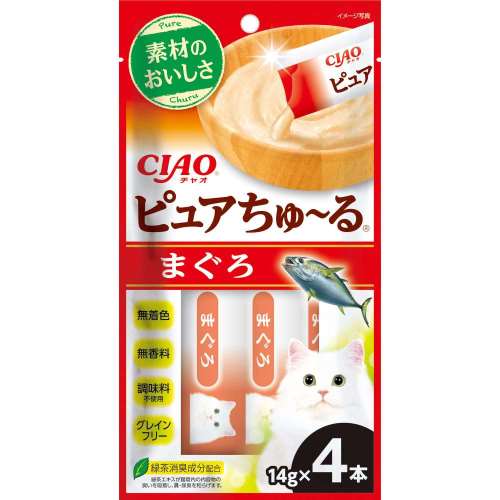 いなば食品　ＣＩＡＯピュアちゅ～るまぐろ　１４ｇ×４本