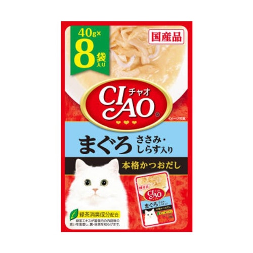 ＣＩＡＯパウチ　８Ｐ　まぐろ　ささみ・しらす入り