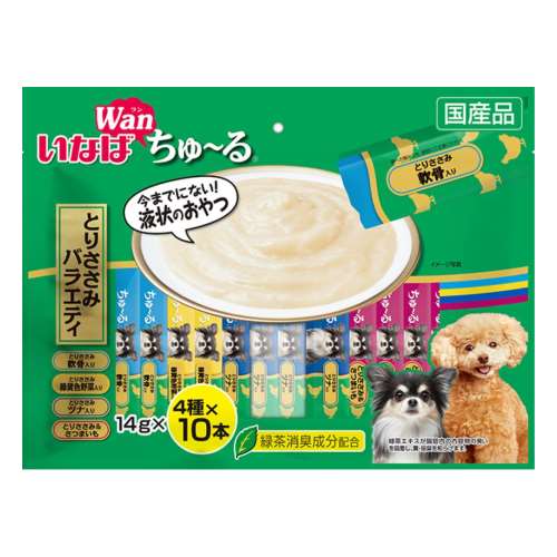 いなば食品　ＷＡＮちゅ～る　とりささみバラエティ　４０本