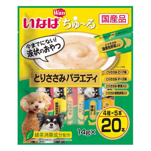 いなば食品　いなば　ちゅ～る　とりささみバラエティ　１４ｇ×２０本