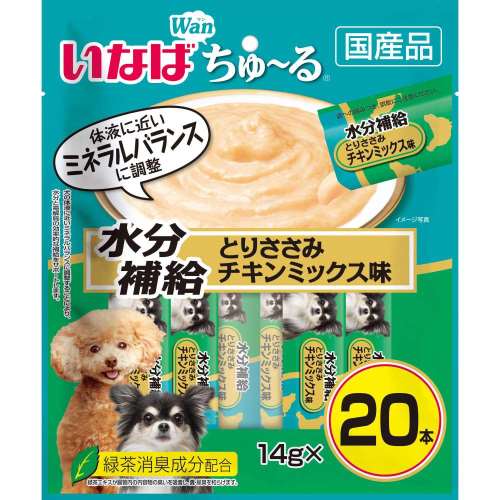 いなば食品　いなば　ちゅ～る水分補給　とりささみ　チキンミックス味　２０本