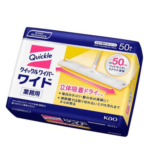 花王　クイックルワイパー　立体吸着ドライシート　50枚入　業務用