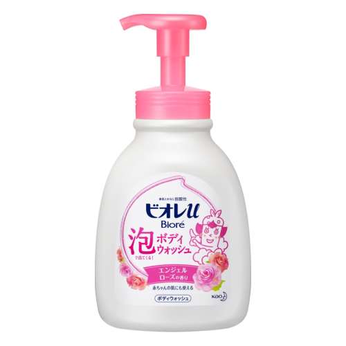 ビオレｕ 泡で出てくるボディウォッシュ ローズ ポンプ 600ml