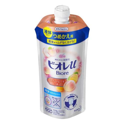 花王　ビオレｕ　スイートピーチの香り ［つめかえ用］　×24個セット