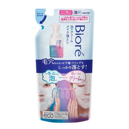 花王　ビオレ泡クリーム　メイク落とし　つめかえ１７０ｍｌ