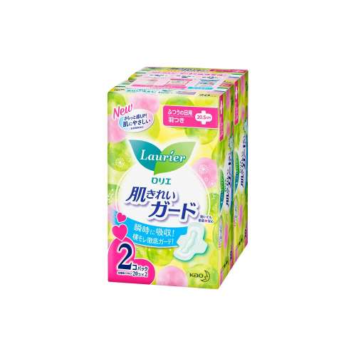 ロリエ　肌きれいガード昼用　羽つき　20コ入×2　×16個セット