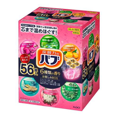 花王　バブ　６種類の香りお楽しみＢＯＸ　５６錠