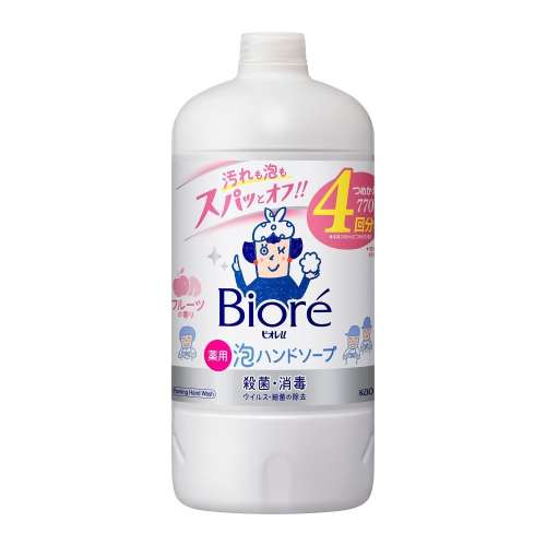 花王　ビオレｕ　泡ハンドソープ　フルーツの香り　つめかえ用　７７０ｍｌ　×１０個セット