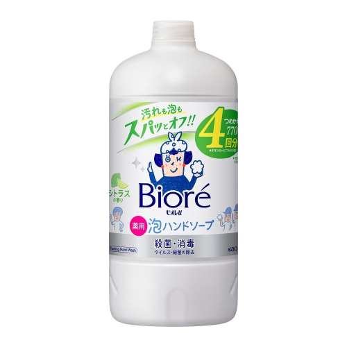 花王　ビオレｕ　泡ハンドソープ　シトラスの香り　つめかえ用　７７０ｍｌ