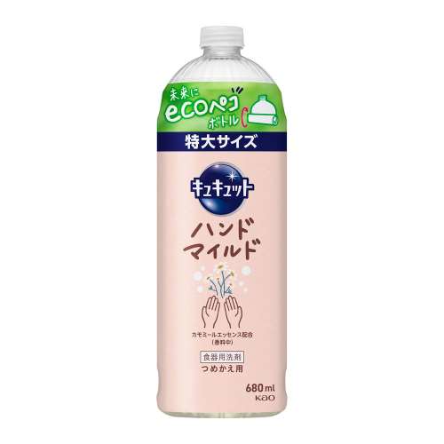 花王　キュキュット　ハンドマイルド　カモミールの香り　つめかえ用　６８０ｍｌ