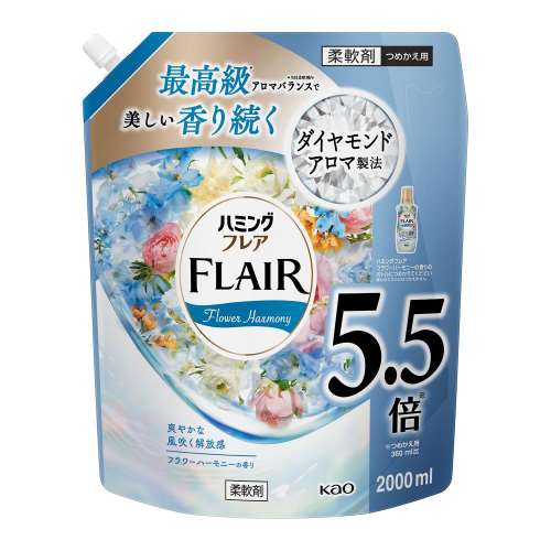 花王　ハミングフレア　フラワーハーモニー　スパウトパウチ　２０００ｍｌ